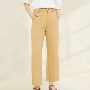 Loeffler Randall Roy Overdyed Camel Carpenter Pant Sz4